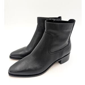 Cole Haan Naia Pointed Toe Block Heel Booties Women's Black Size US5.5B